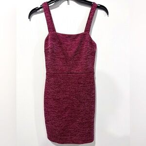 Maroon mini dress, tight, size small